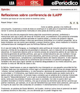 Artículo de Prensa ILAIPP